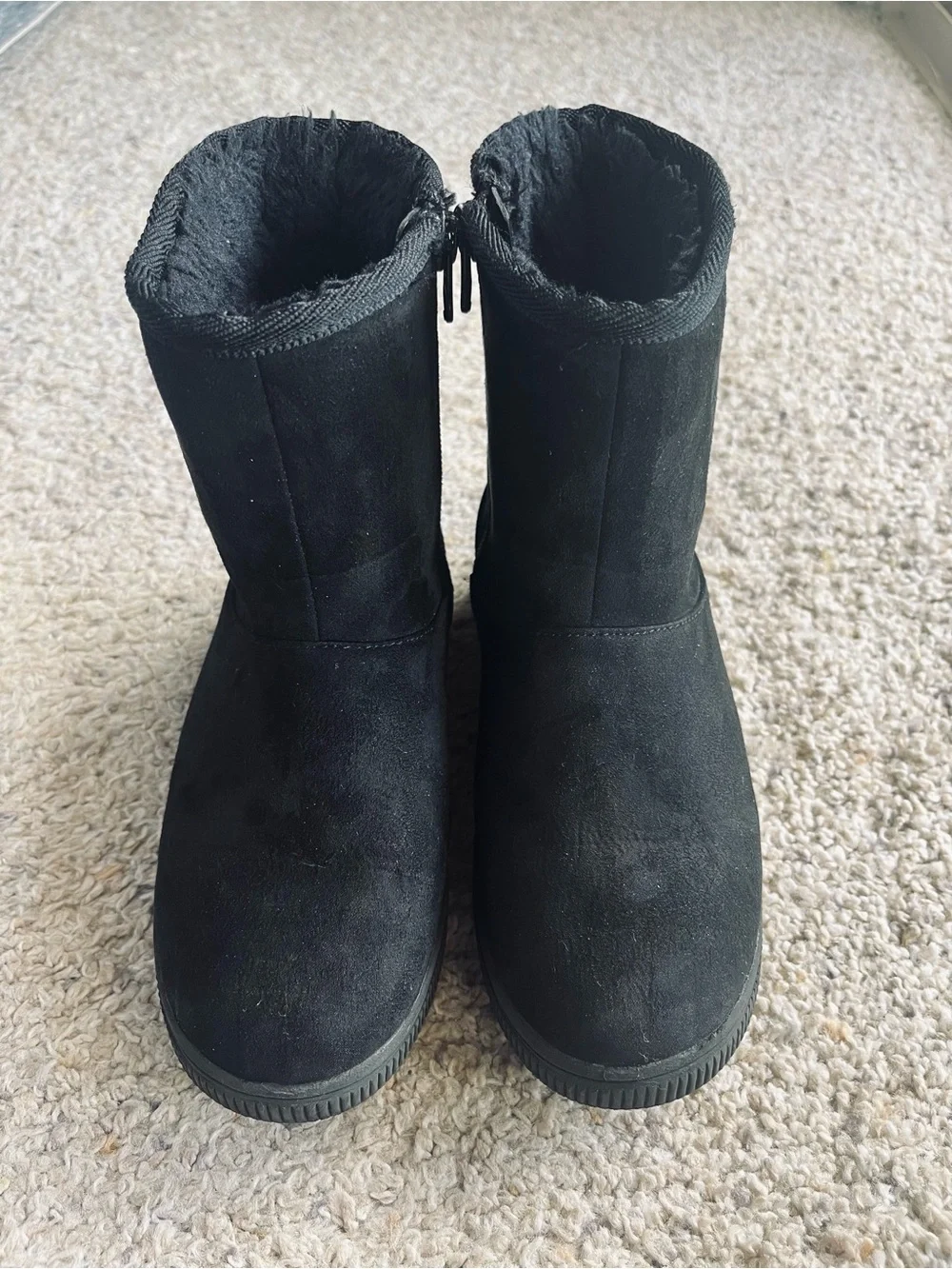 Cat & Jack Girls Arlo Black Boots - Size 13